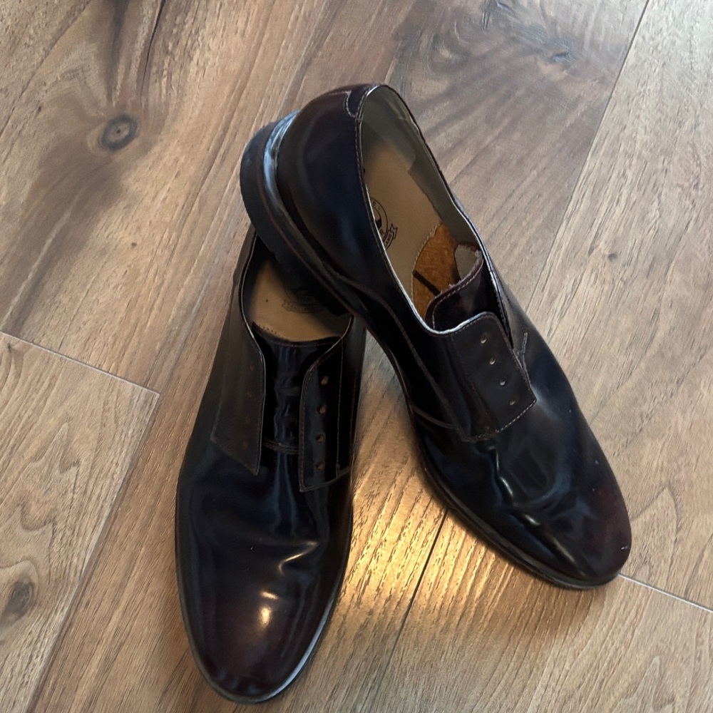 Clarks Dark Brown Leather Oxfords